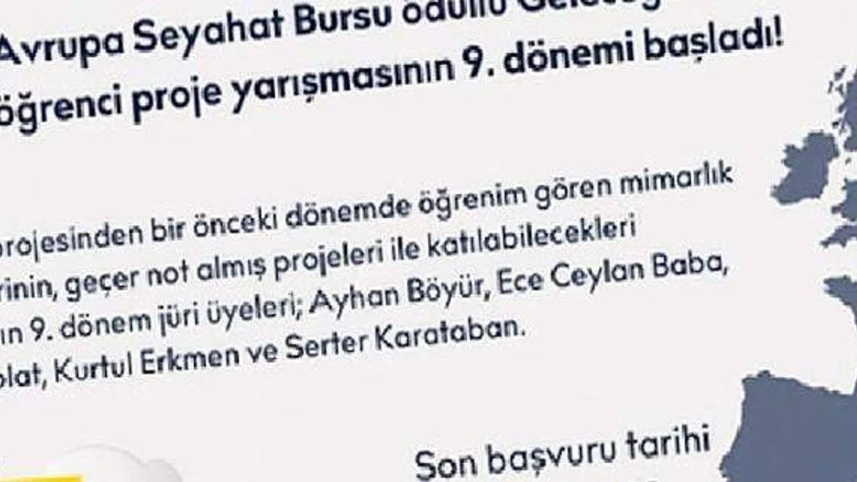 9. Geleceğine Zemin Yarat Öğrenci Proje Yarışması Başladı!