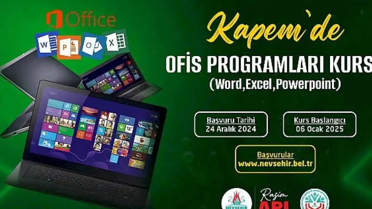 KAPEM'de Ofis Programları Kursu Açılıyor