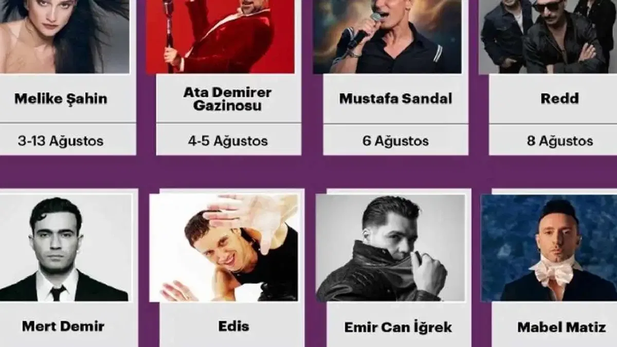 Harbiye Açık Hava'da ağustosta müzik ziyafeti