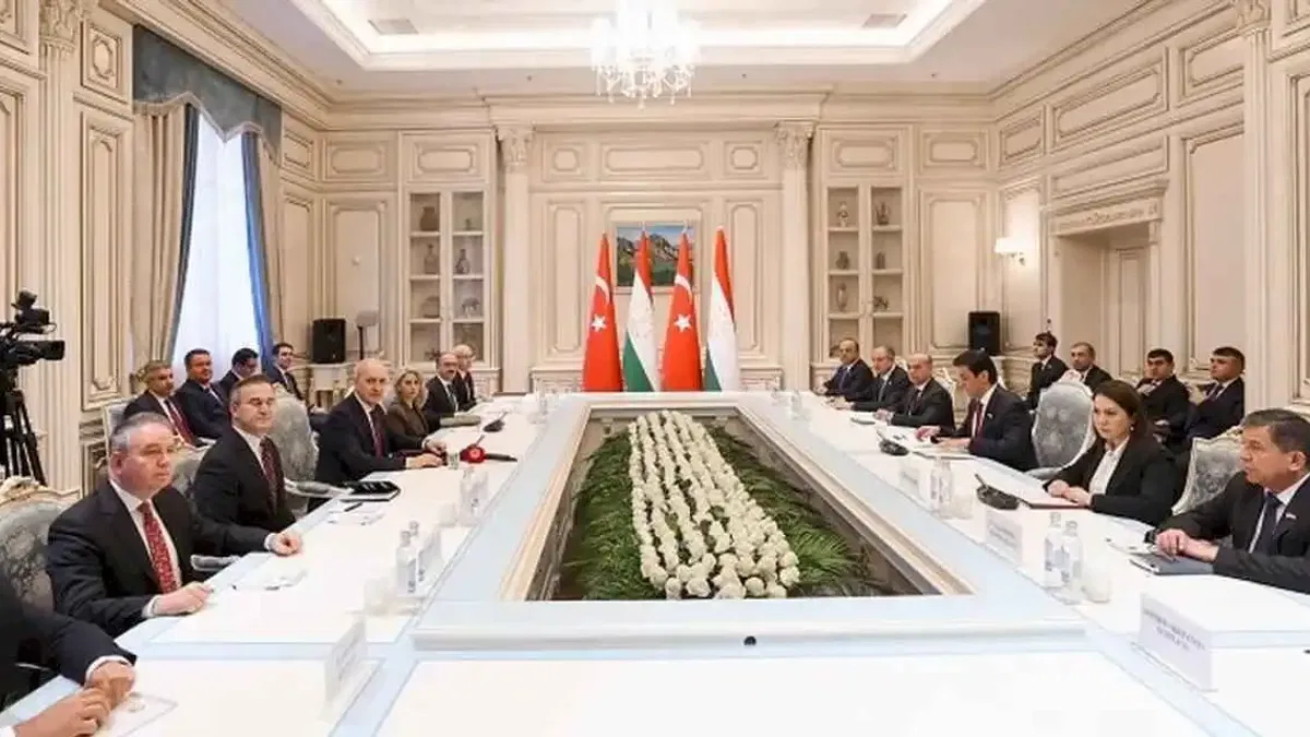 TBMM Başkanı Kurtulmuş, Tacikistanlı mevkidaşı ile buluştu