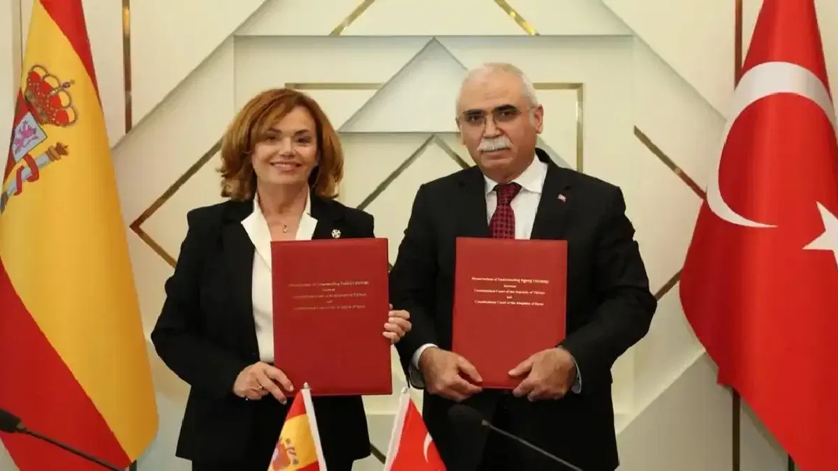 Türkiye ve İspanya Anayasa Mahkemeleri arasında iş birliği anlaşması imzalandı