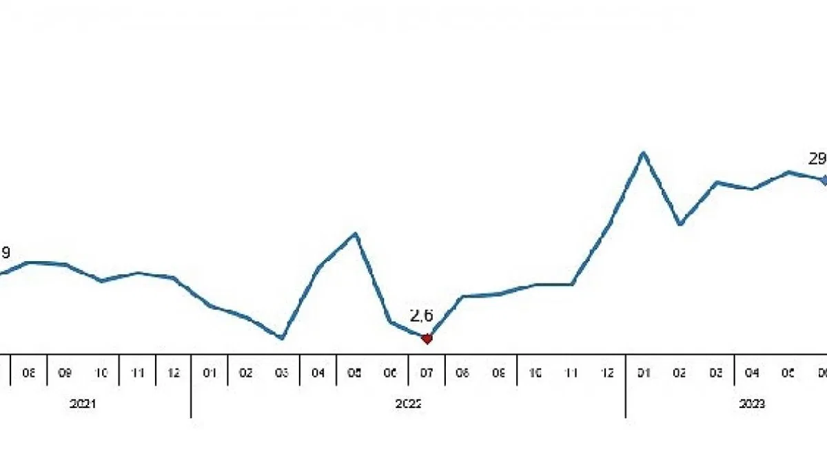Perakende satış hacmi yıllık yüzde 31,0 arttı