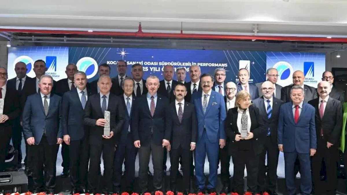 Kocaeli Sanayi Odası'nda Sürdürülebilir Performans Ödülleri sahiplerini buldu