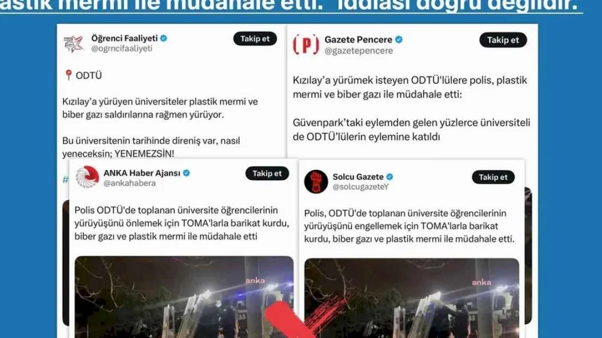 ODTÜ'lülere polis müdahalesi iddiasına İletişim'den açıklama