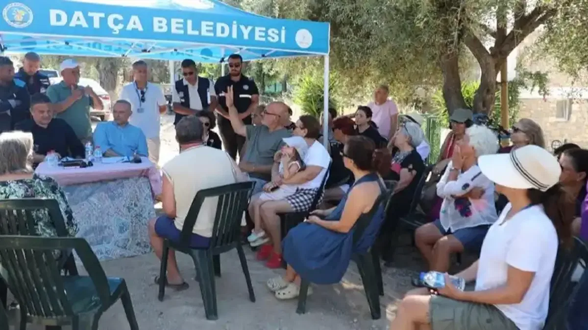 Muğla Datça'da altyapı ardından üst yapı bilgliendirmesi