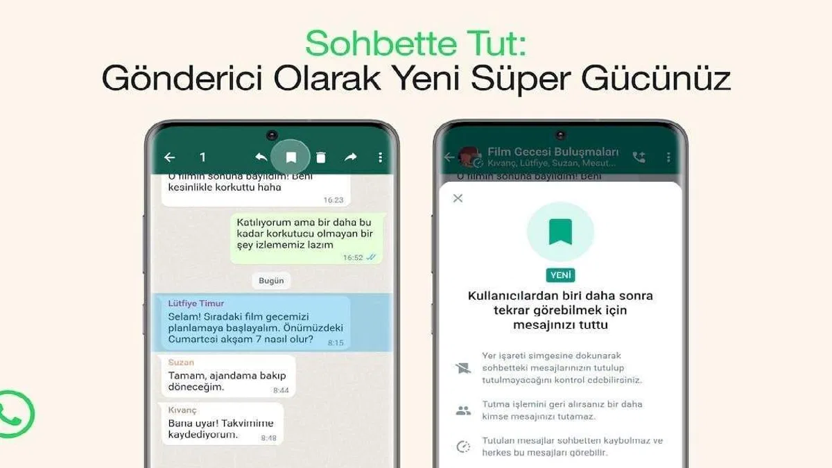 WhatsApp, Sohbette Tut Özelliğini Duyurdu
