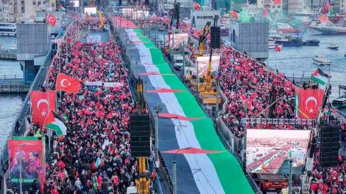 İstanbul Filistin için tek yürek oldu