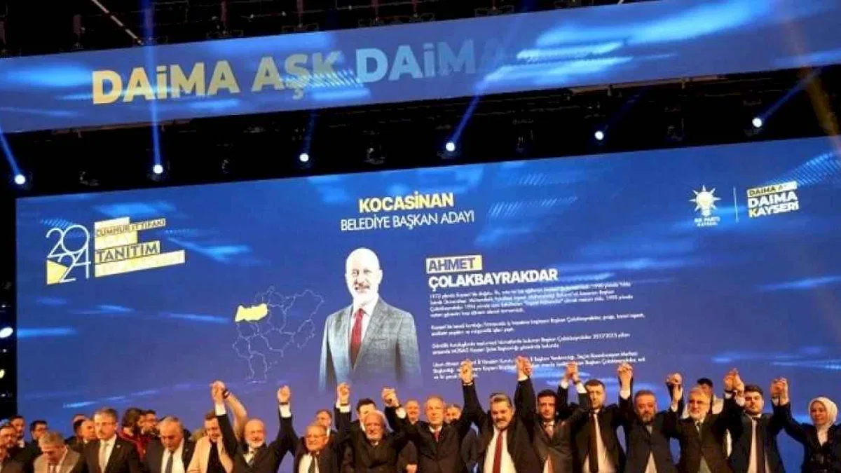 Kayseri Kocasinan'da Ahmet Çolakbayrakdar yeniden aday