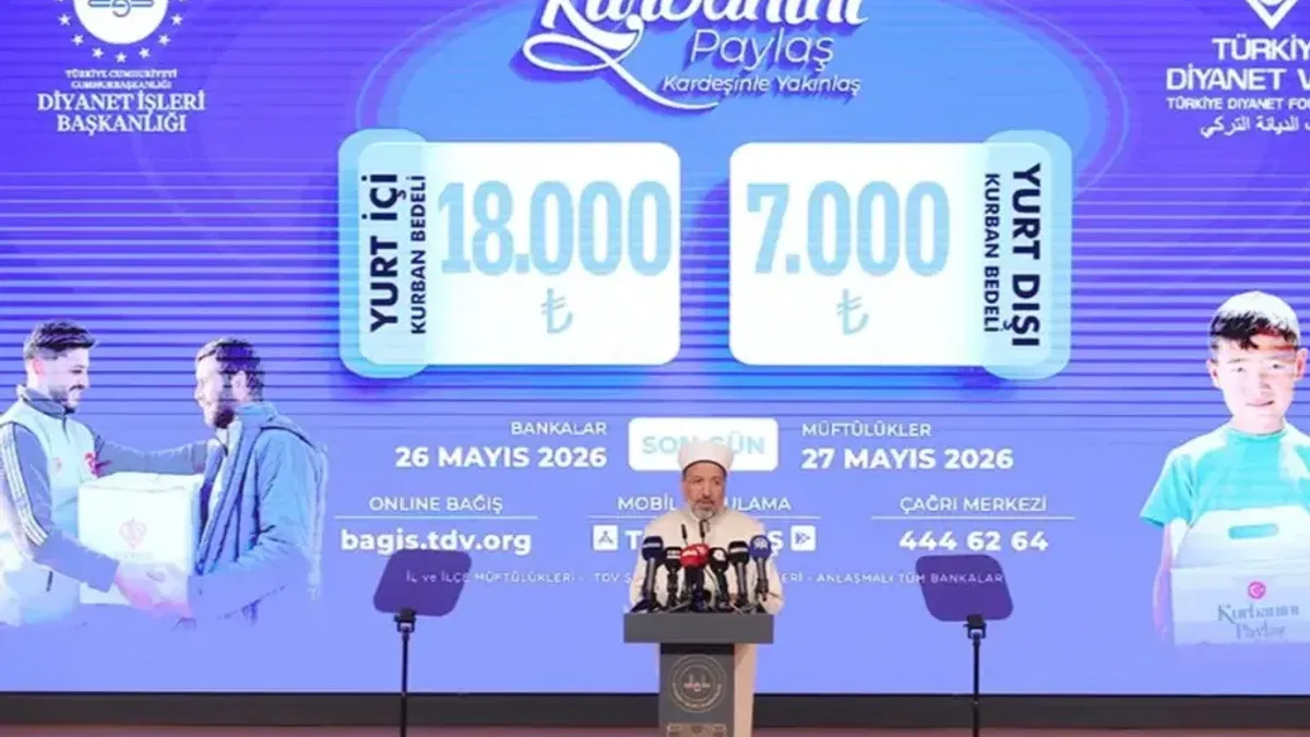 Vekaletle kurban kesim bedeli belli oldu