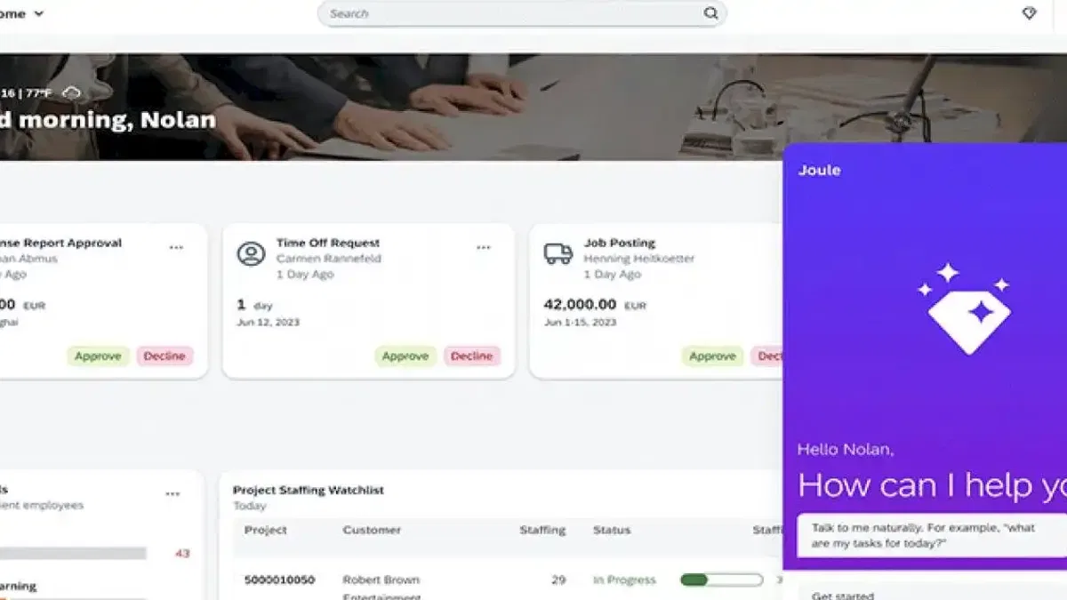 SAP, yeni nesil yapay zeka destekli asistanı Joule'u duyurdu