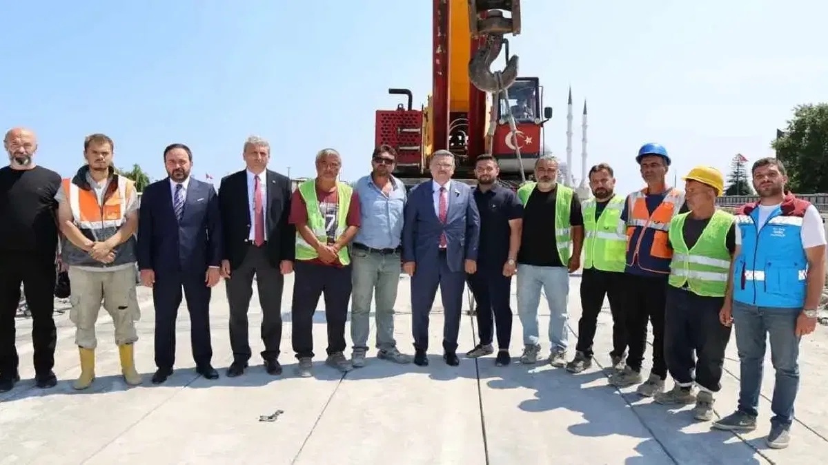 Trabzon'da Başkan Genç, Reşadiye Viyadüğü'nde incelemelerde bulundu