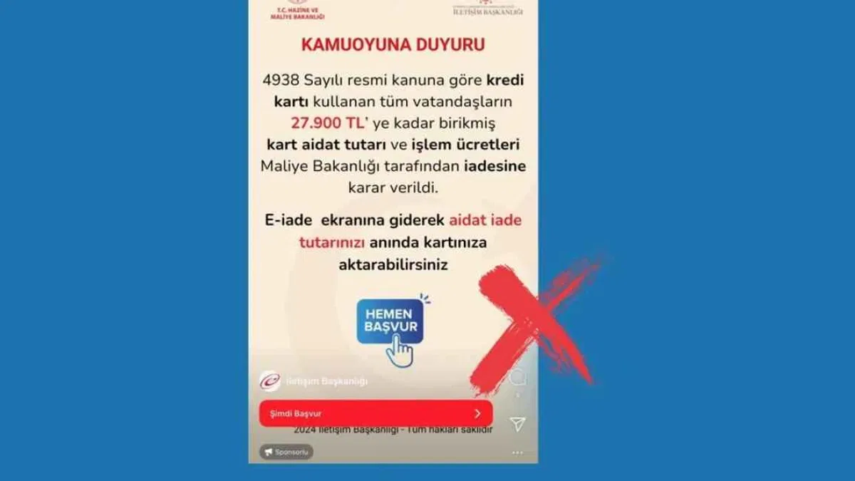 İletişim Başkanlığı uyardı! Dolandırıcılık paylaşımlarına dikkat!