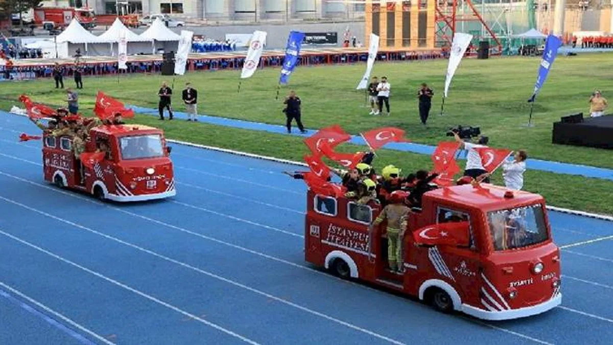İtfaiyeciler Dünya Şampiyonası için İstanbul'da