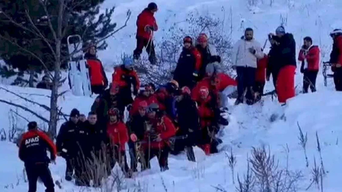 Palandöken'de çığ faciası