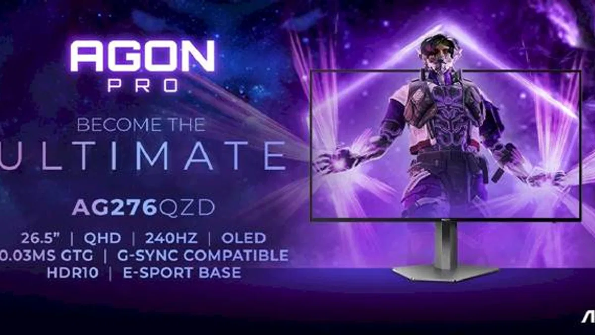 AOC AGON PRO AG276QZD OLED Oyuncu Monitörü Satışa Çıkıyor