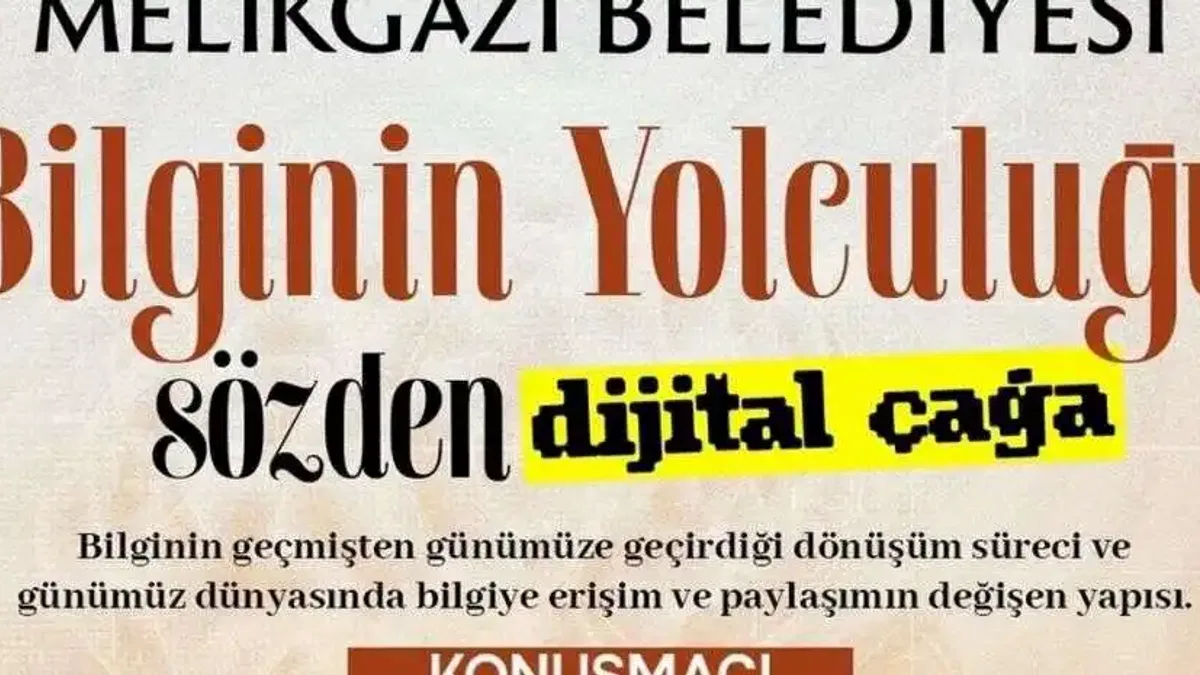 Sanat Melikgazi'de atölye ve konferans aynı anda