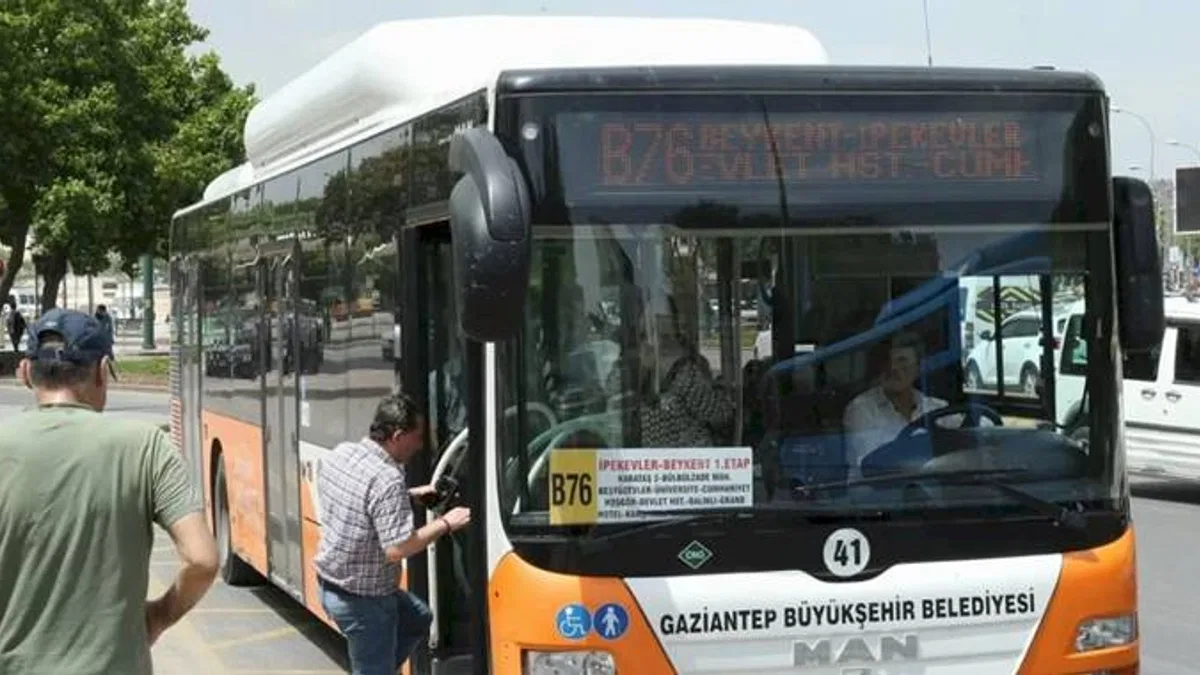 Gaziantep'te toplu ulaşım hattına yeni bir hat ekledi