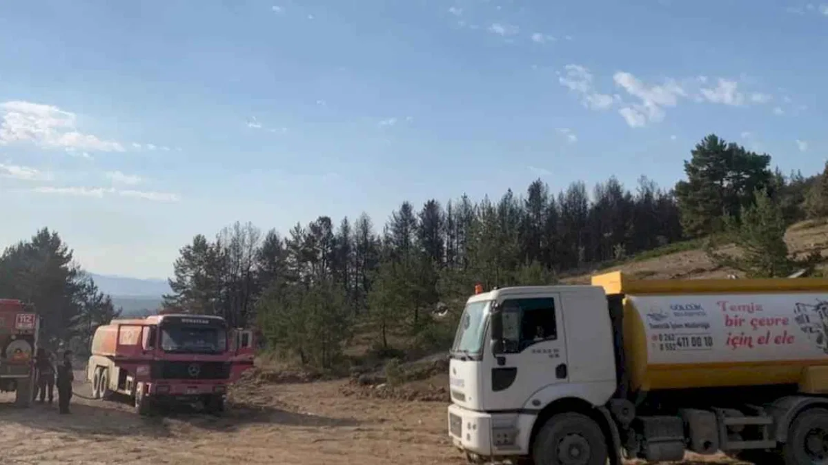 Gölcük'ten Gerede'deki yangınla mücadeleye destek