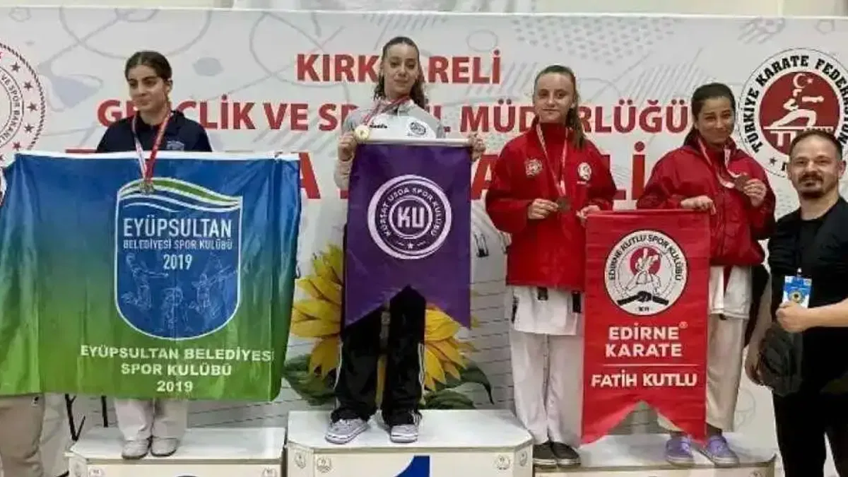 Edirne temsilcisine karatede 8 madalya!