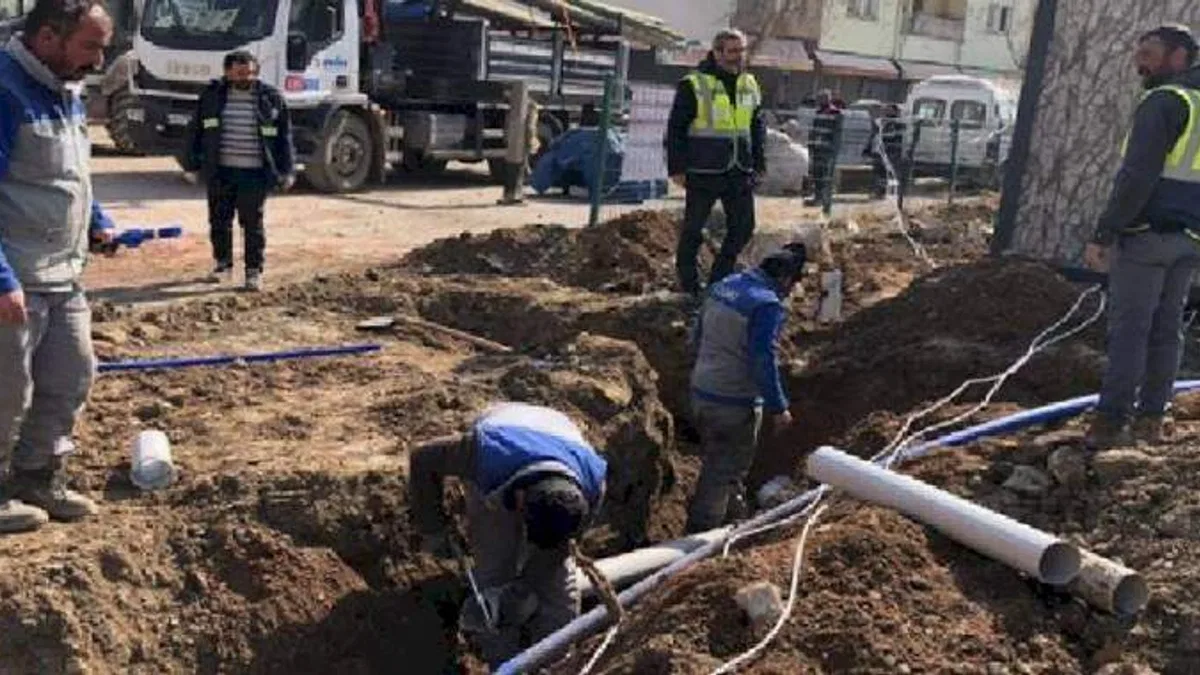 KASKİ'den Elbistan'a altyapı çalışması