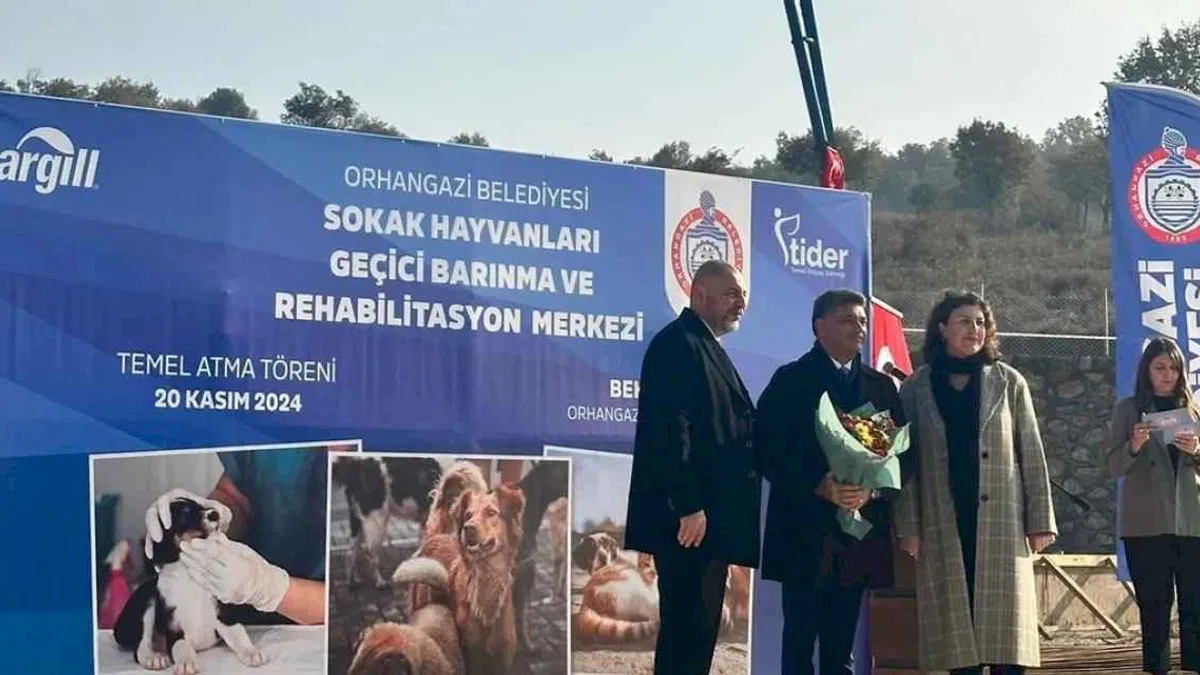 Bursa Orhangazi'de 'Sokak Hayvanları Rehabilitasyonu' için temel atıldı