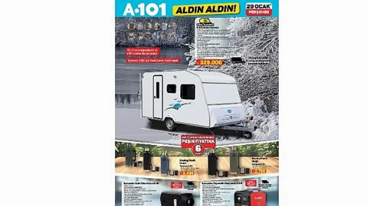 29 Ocak'ta Karavan A101'de!