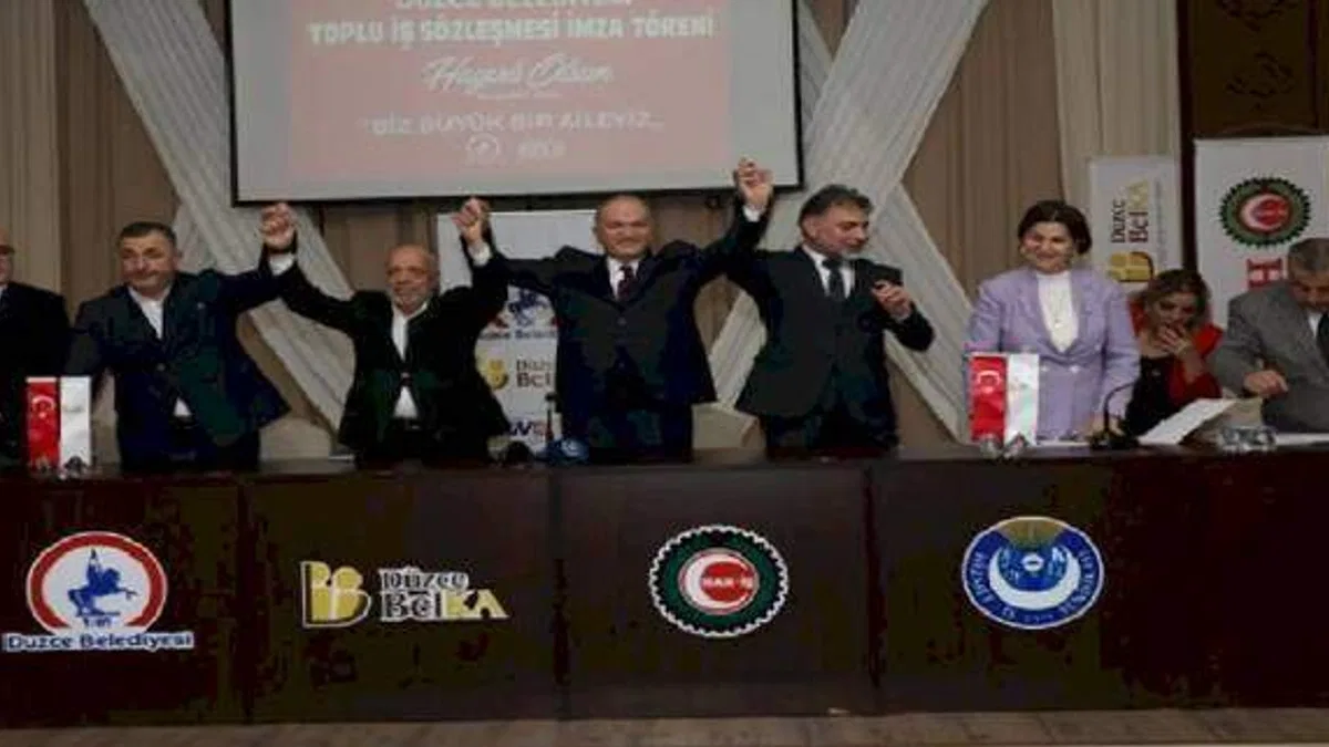 Düzce Belediyesi'nde zamlı maaşlar belli oldu