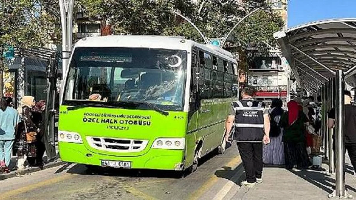 Kocaeli Büyükşehir'den toplu taşıma araçlarına denetim