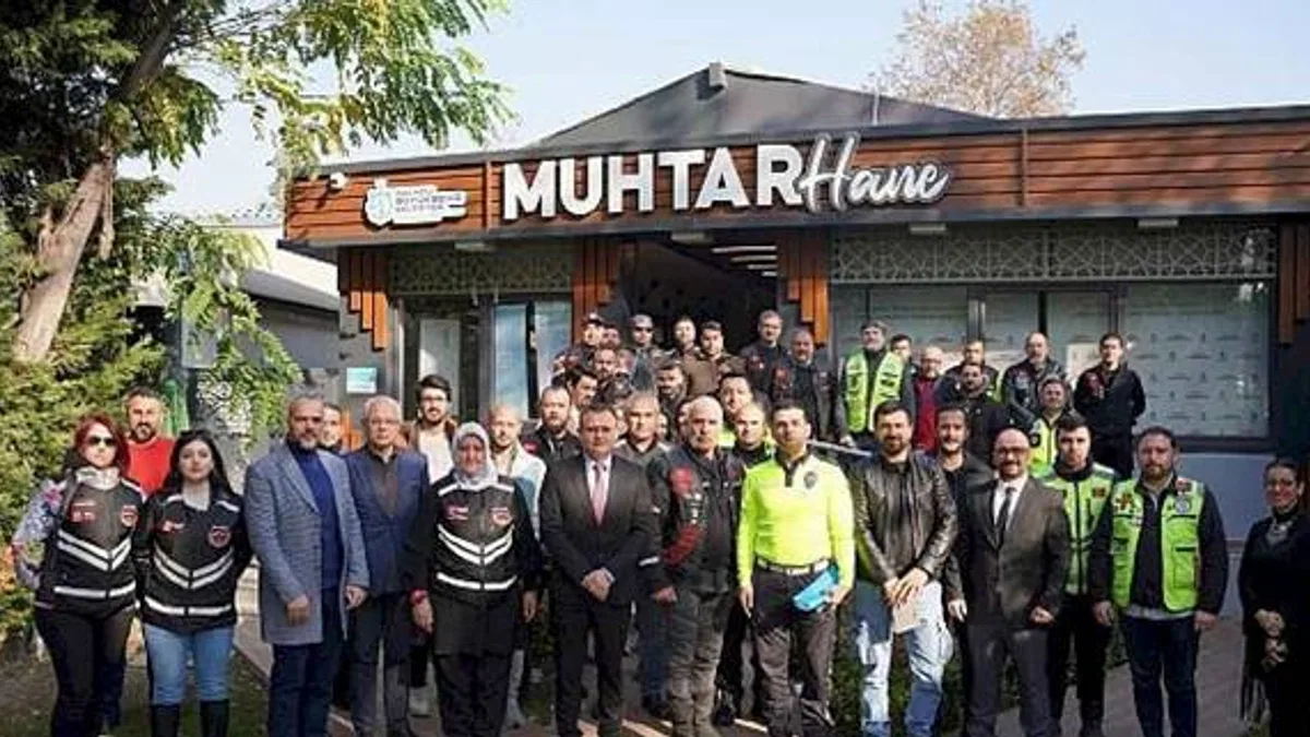 Motosiklet sürücüleriyle toplantı ve anket çalışması