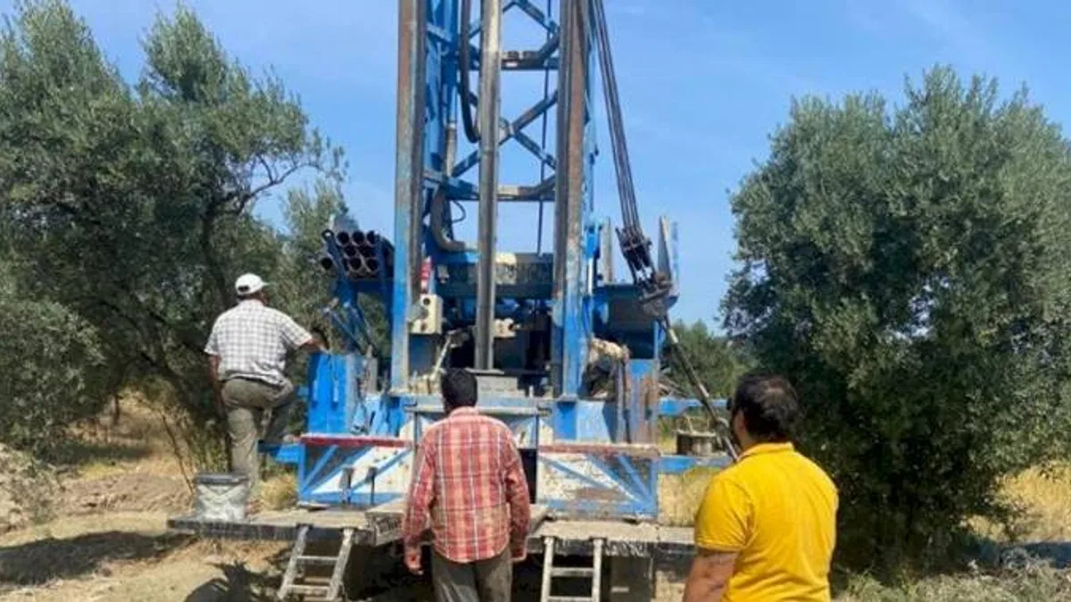 Manisa Saruhanlı'da sondaj çöktü, alternatif devrede