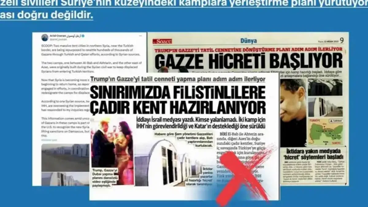 Türkiye ve Katar’ın 'Gazzelileri Suriye’ye yerleştirme planı' iddiası yalanlandı