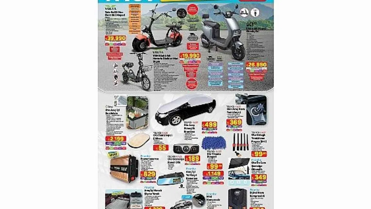 12 Haziran'da A101'de Moped Ürünleri Satışta