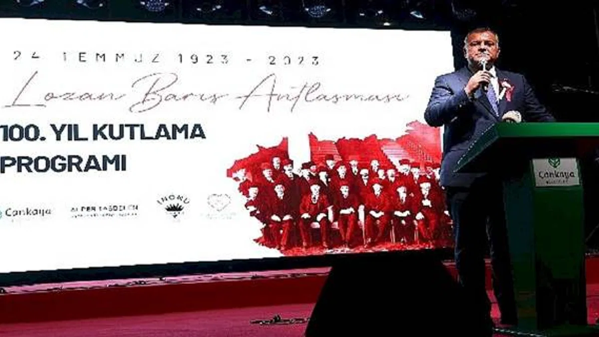 Lozan zaferinin 100. yılı Çankaya'da kutlandı