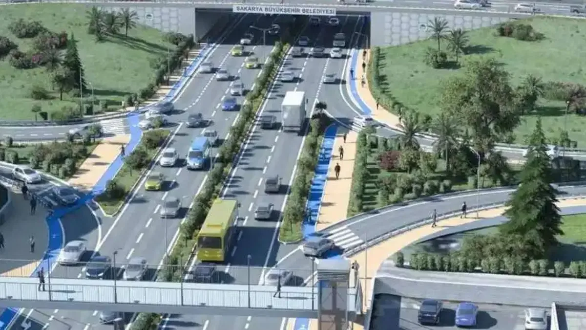 Metrobüs ve raylı sisteme uygun farklı seviyede katlı kavşak olacak