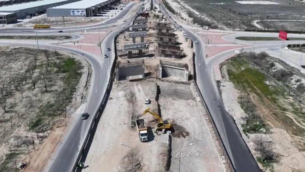 Konya’da TÜMOSAN Kavşağı’nda çalışmalar sürüyor